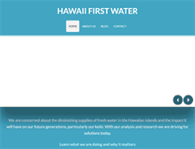 Tablet Screenshot of hawaiifirstwater.org